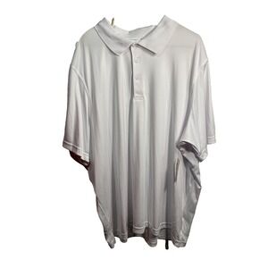george mens white short sleeve polo shirt size 3XL XXXL 54 56